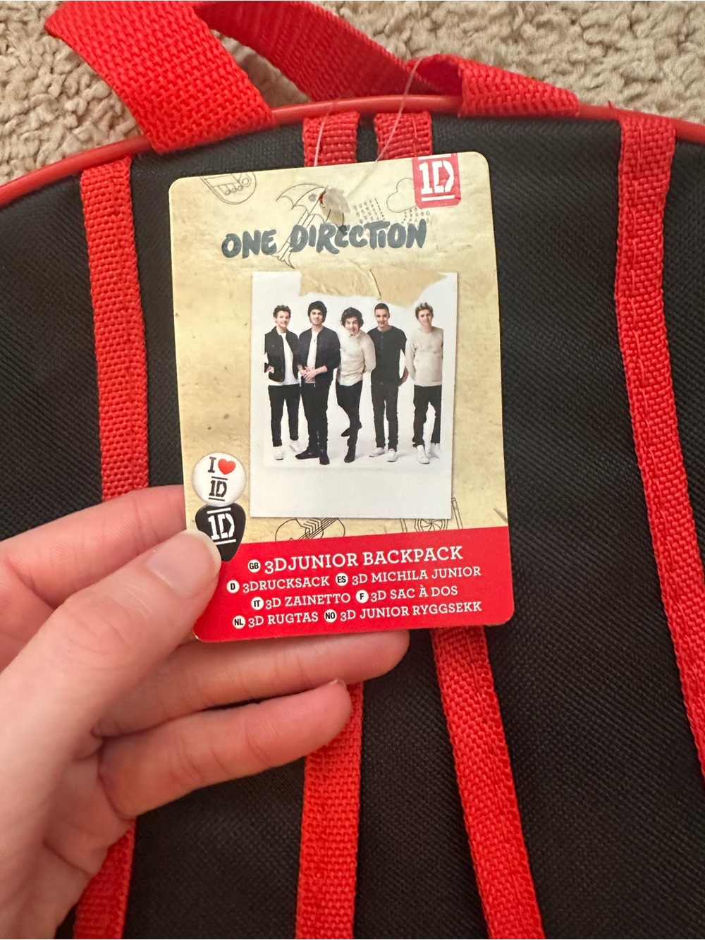 New With Tags One Direction Backpack - Picture 3 of 6